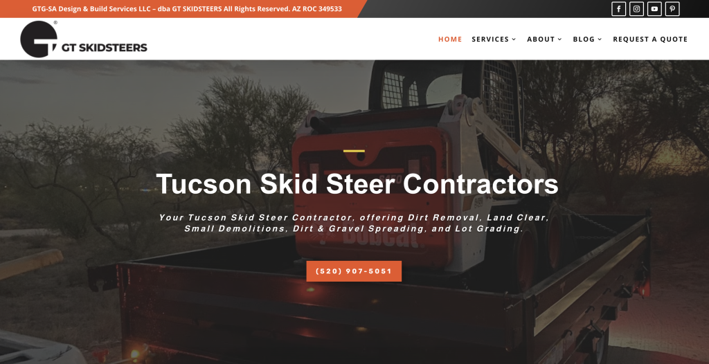 Tucson Skid Steers Contractors 5209075051 Land Grading