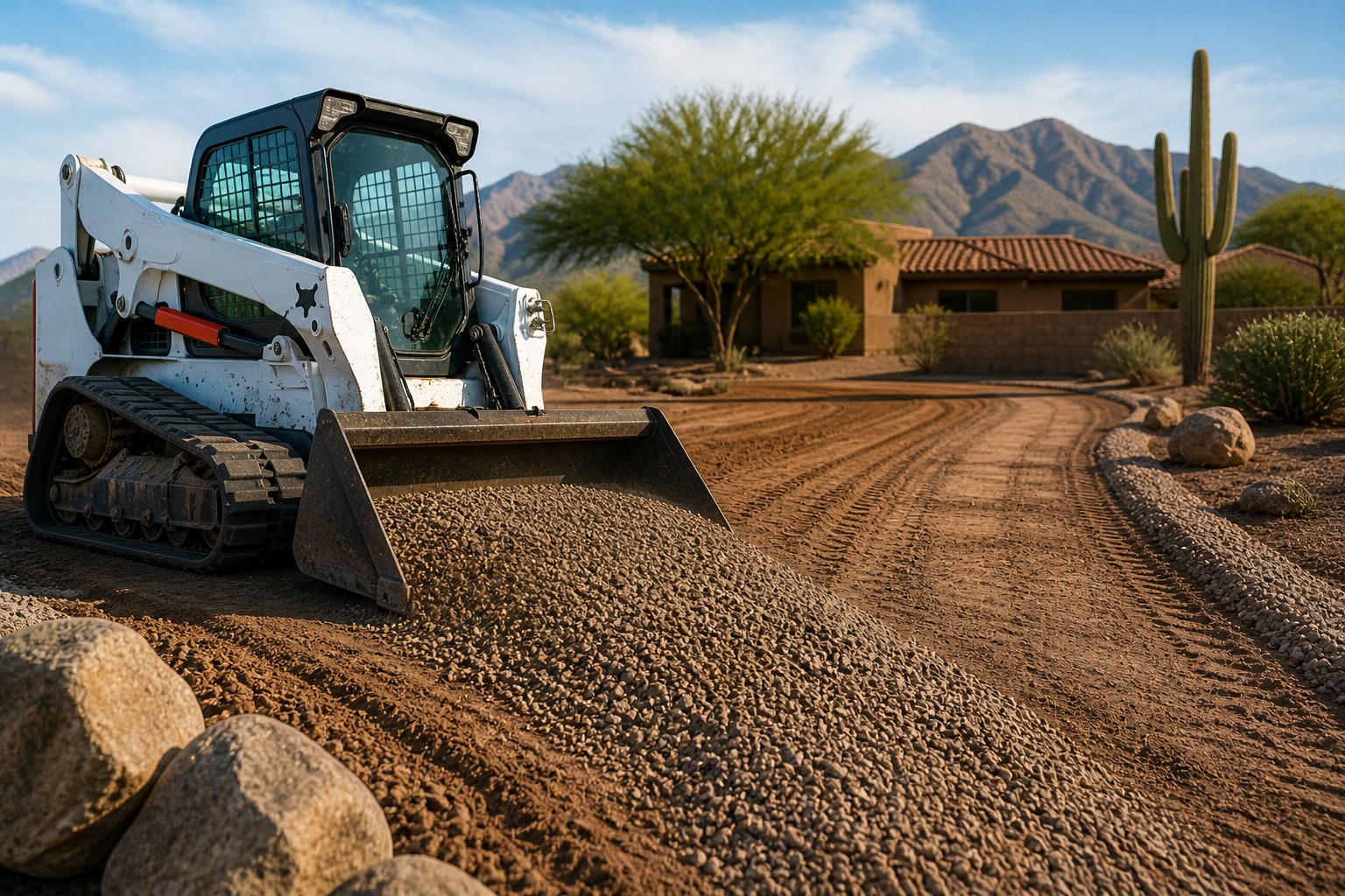 Professional Dirt and Gravel Spreading in Tucson, AZ for Driveways, Pads, and Land Prep