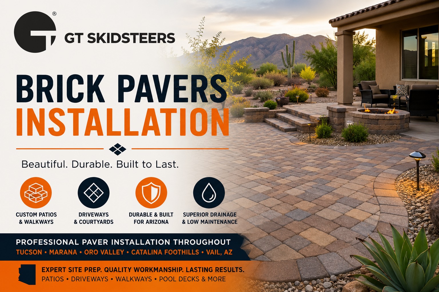 Blog Image, Transform Your Outdoor Living Space with Professional Brick Paver Installation in Tucson